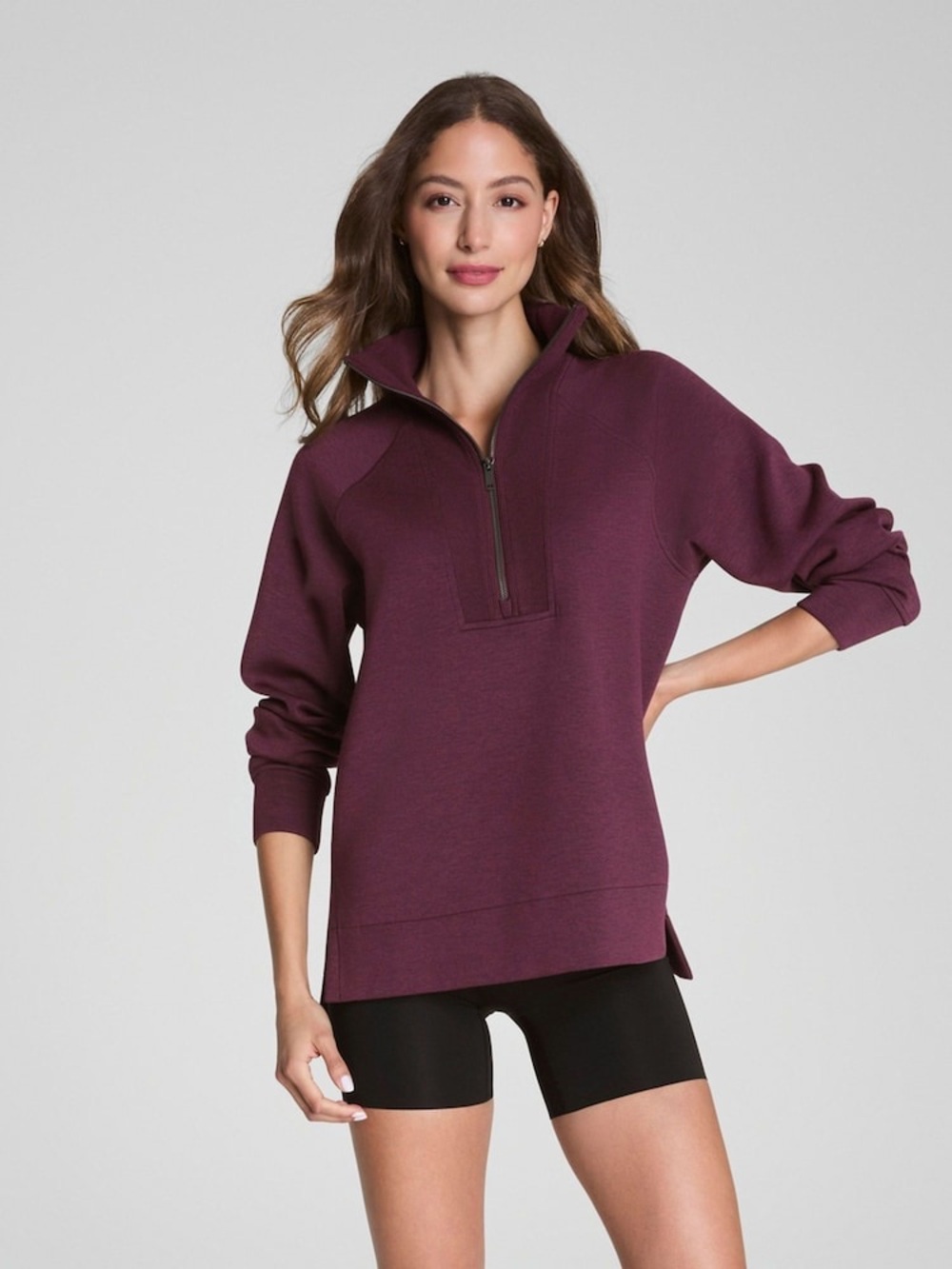 SPANX AirEssentials® brushed Tunic with a half-zip Size 2x